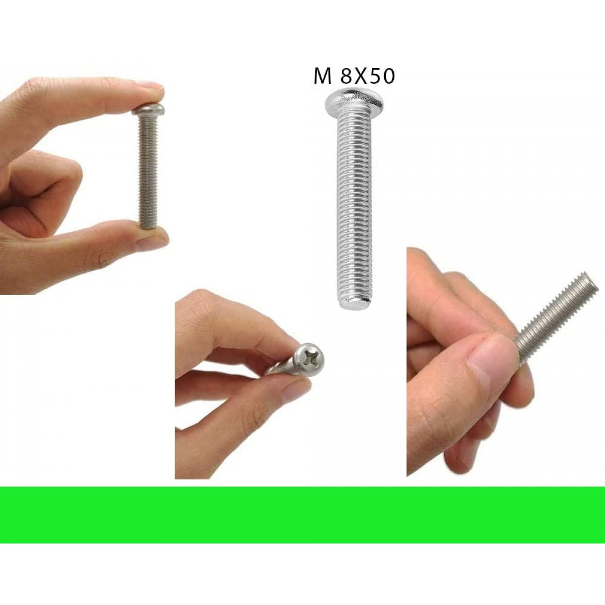 Persberg M8 X 50 Stainless Steel Screws for Tv Wall Mount